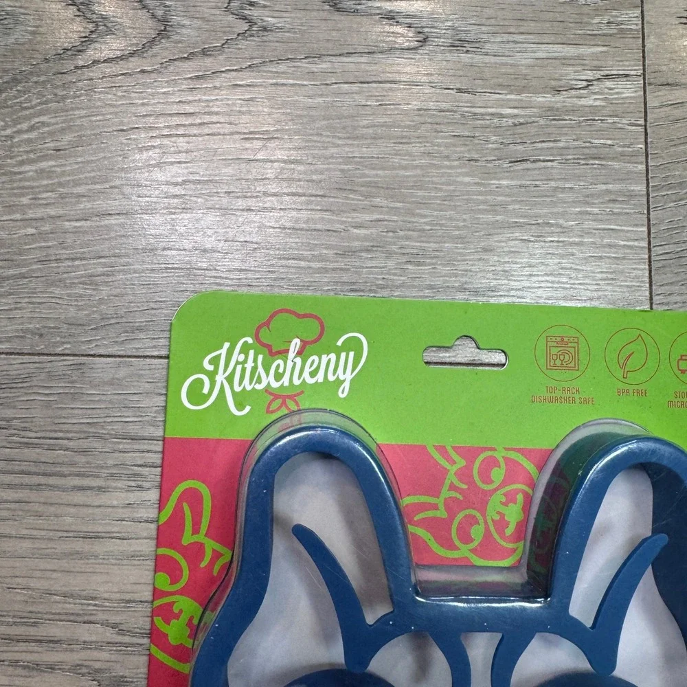 Kitcheny Blue Doggy Breakfast Mold Dog Shaped Egg and‎ Pancake Silicone Mold NIP